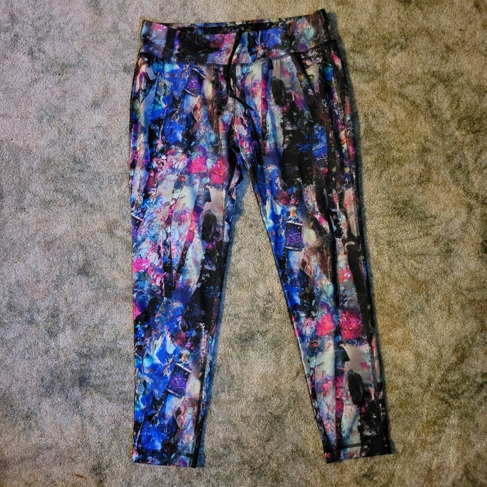 Danskin Rainbow Marble Space Galaxy Yoga Pants Leggings
